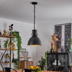 Lampes Industrielles-hofstein Suspension Tallaa Noir, 1 lumière