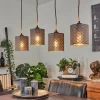 Lampes En Tissu-hofstein Suspension Tallaboa Brun, Noir, 4 lumières