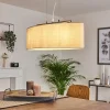 Lampes En Tissu-hofstein Suspension Tallaboa Gris, Nickel mat, 3 lumières