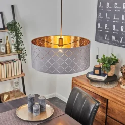 hofstein Suspension Tallaboa Gris, Cuivre, 1 lumière* Suspensions