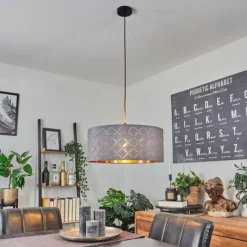 hofstein Suspension Tallaboa Gris, Cuivre, 1 lumière* Suspensions