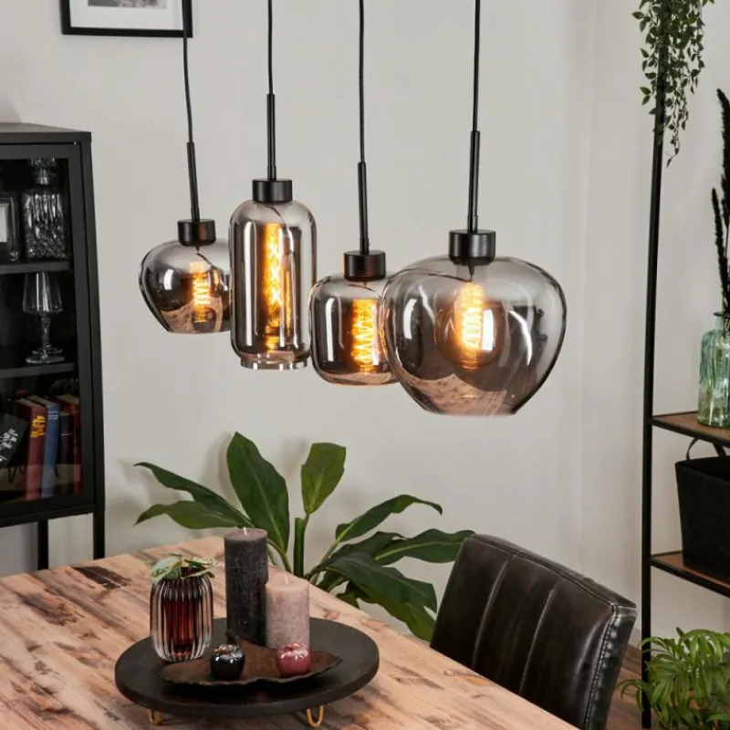 hofstein Suspension Talok Fumé, 4 lumières