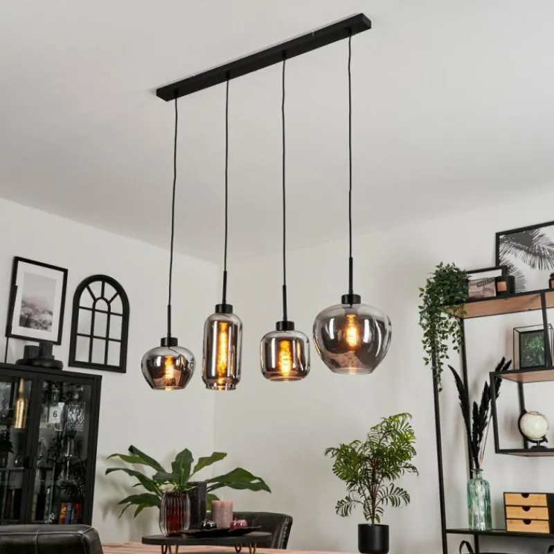 hofstein Suspension Talok Fumé, 4 lumières