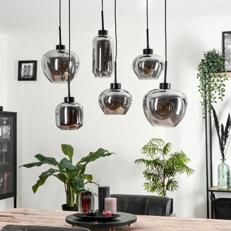 hofstein Suspension Talok Fumé, 6 lumières