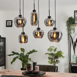 hofstein Suspension Talok Fumé, 6 lumières