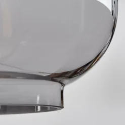 Suspension Verre Fumé-hofstein Suspension Talok Noir, 8 lumières