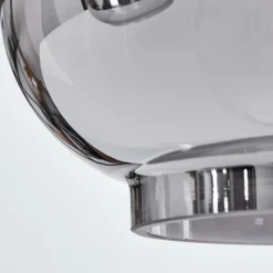 Suspension Verre Fumé-hofstein Suspension Talok Noir, 4 lumières