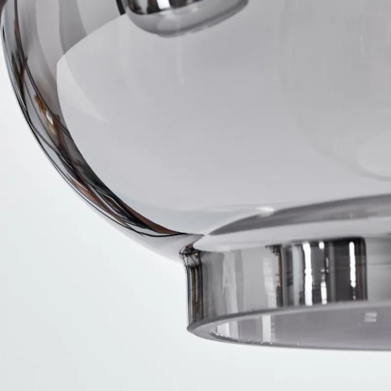 Suspension Verre Fumé-hofstein Suspension Talok Noir, 4 lumières