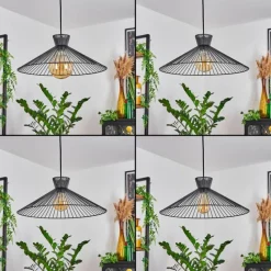 Lampes Industrielles-hofstein Suspension Tamins Noir, 1 lumière