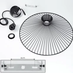 Lampes Industrielles-hofstein Suspension Tamins Noir, 1 lumière