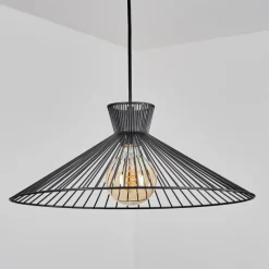 Lampes Industrielles-hofstein Suspension Tamins Noir, 1 lumière