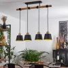 Lampes Dorées-hofstein Suspension Tatodere Brun, Noir, 4 lumières