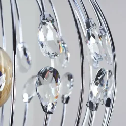 Lampes Vintages & Rétros-hofstein Suspension Tawasu Chrome, 1 lumière