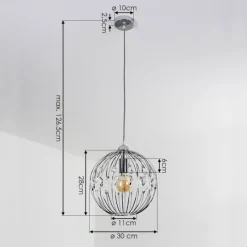 Lampes Vintages & Rétros-hofstein Suspension Tawasu Chrome, 1 lumière