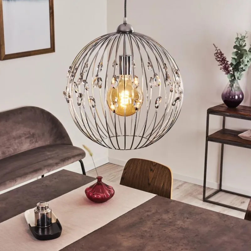 Lampes À Boules-hofstein Suspension Tawasu Chrome, 1 lumière