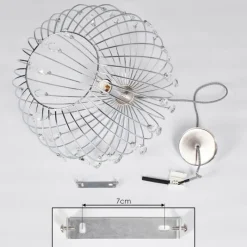 Lampes À Boules-hofstein Suspension Tawasu Chrome, 1 lumière