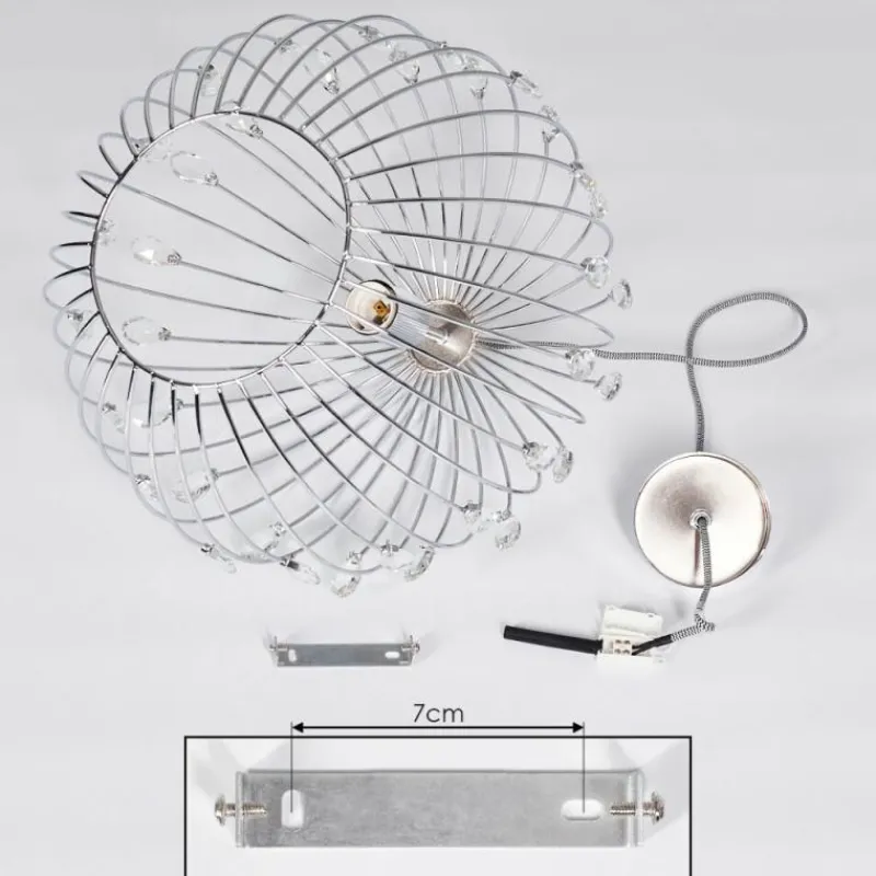 Lampes À Boules-hofstein Suspension Tawasu Chrome, 1 lumière