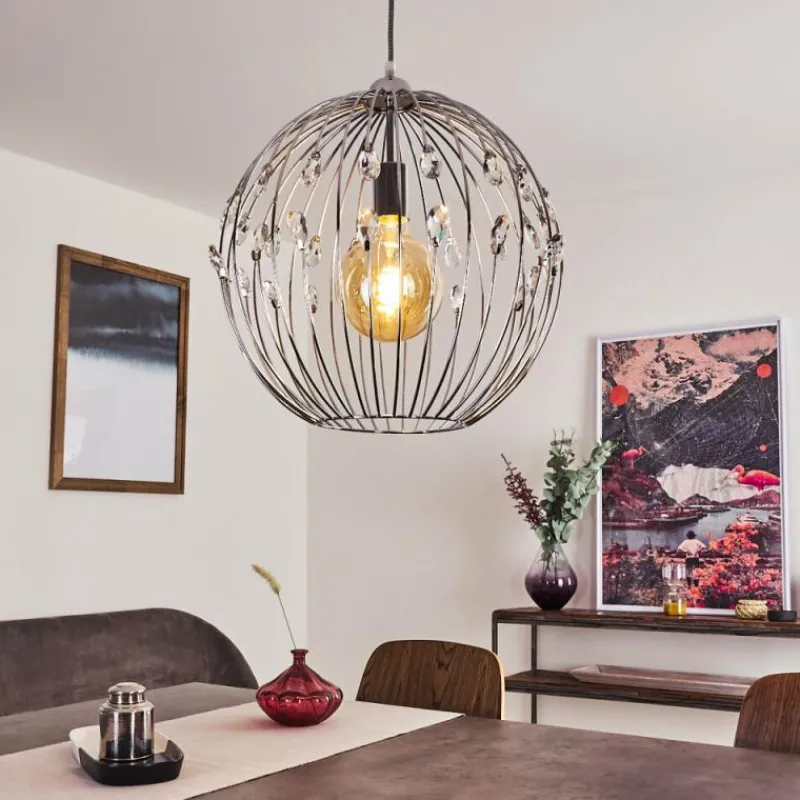 Lampes À Boules-hofstein Suspension Tawasu Chrome, 1 lumière