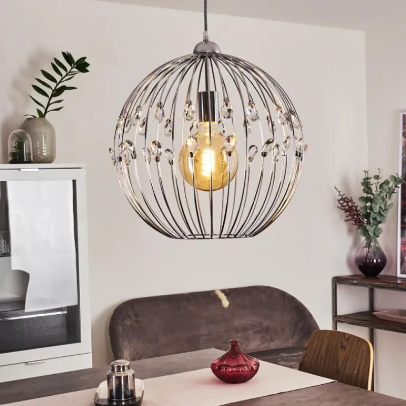 Lampes À Boules-hofstein Suspension Tawasu Chrome, 1 lumière