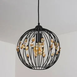 Lampes À Boules-hofstein Suspension Tawasu Noir, 1 lumière