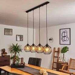 hofstein Suspension Tawasu Noir, 4 lumières* Suspensions