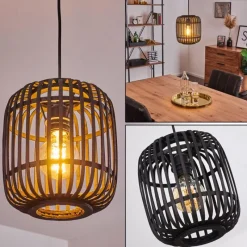 Style Boho-Chic-hofstein Suspension Teheran Noir, 1 lumière