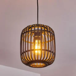 Style Boho-Chic-hofstein Suspension Teheran Noir, 1 lumière