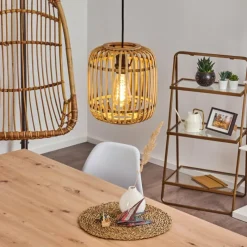 Style Boho-Chic-hofstein Suspension Teheran Noir, 1 lumière