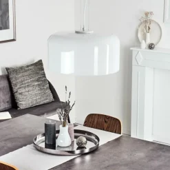 hofstein Suspension Tembotalo Blanc, 1 lumière