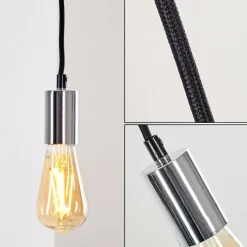 Luminaires Rustiques-hofstein Suspension Tenna Chrome, 1 lumière