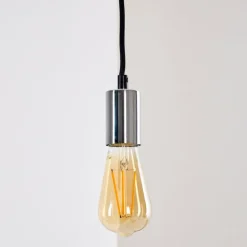 Luminaires Rustiques-hofstein Suspension Tenna Chrome, 1 lumière