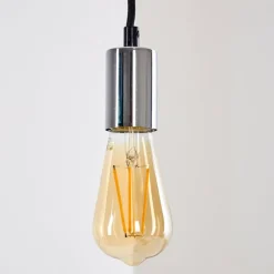 Luminaires Rustiques-hofstein Suspension Tenna Chrome, 1 lumière