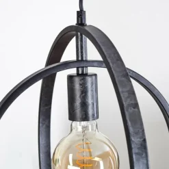 Lampes Vintages & Rétros-hofstein Suspension Tercel Noir, 1 lumière
