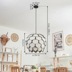 Luminaires Scandinaves-hofstein Suspension Thayngen Noir, 1 lumière