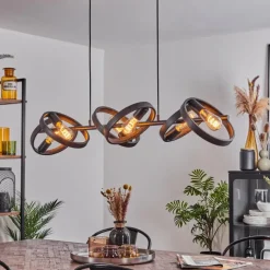 hofstein Suspension Theareabarivat Anthracite, 6 lumières* Suspensions