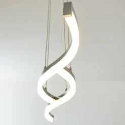 hofstein Suspension Thilo LED Chrome, 2 lumières