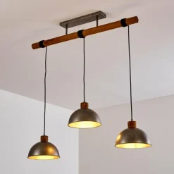 Luminaires Rustiques-hofstein Suspension Tholen Brun, 3 lumières