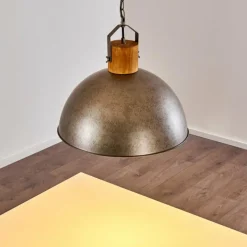 Luminaires Rustiques-hofstein Suspension Tholen Brun, Argenté, 1 lumière