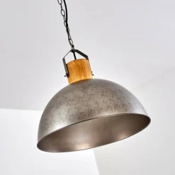 Luminaires Rustiques-hofstein Suspension Tholen Brun, Argenté, 1 lumière