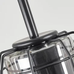 hofstein Suspension Thusis Noir, 3 lumières