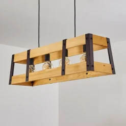 Lampes Vintages & Rétros-hofstein Suspension Tiflis Noir, 4 lumières