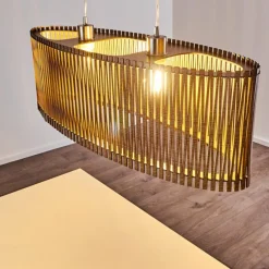 Luminaires Rustiques-hofstein Suspension Timmele Nickel mat, 2 lumières