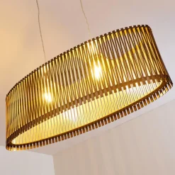 Luminaires Rustiques-hofstein Suspension Timmele Nickel mat, 2 lumières