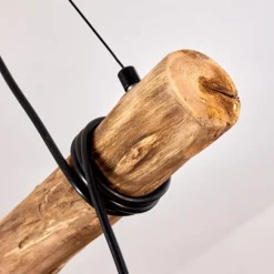Style Boho-Chic-hofstein Suspension Tirana Brun, Noir, 4 lumières