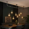Lampes Industrielles-hofstein Suspension Tjergaast Argenté, 8 lumières