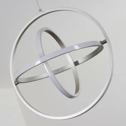 hofstein Suspension Toga LED Nickel mat, 3 lumières