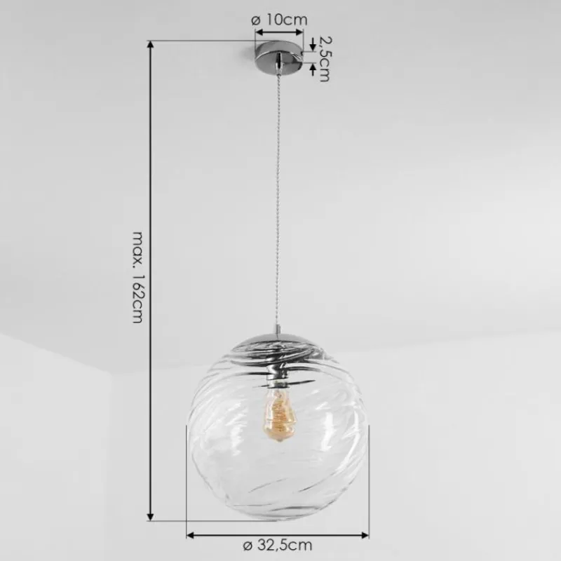 hofstein Suspension Tomboul Chrome, 1 lumière