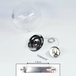 hofstein Suspension Tomboul Chrome, 1 lumière