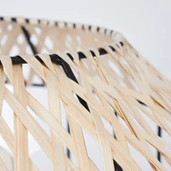 Style Boho-Chic-hofstein Suspension Tomu Noir, 1 lumière