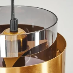 hofstein Suspension Traak Noir, 1 lumière